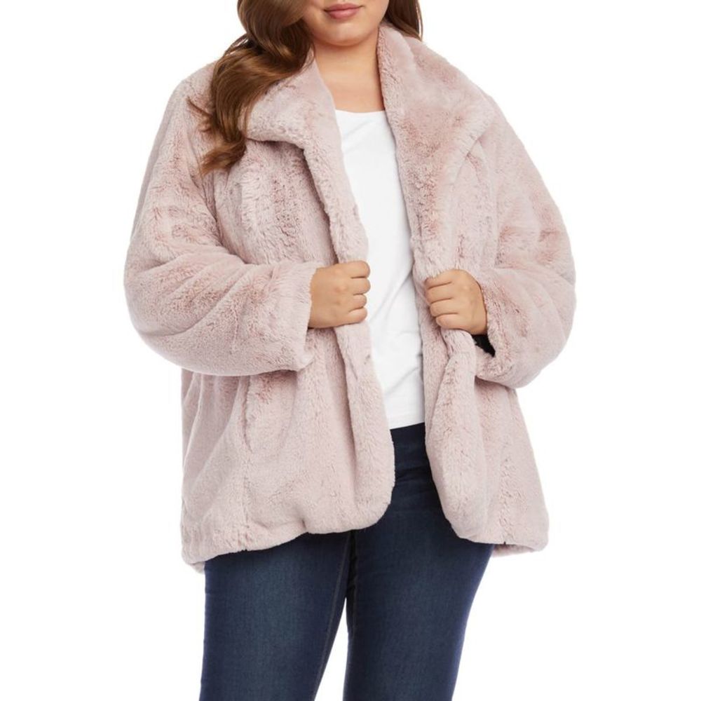 Karen Kane Women's Faux Fur Jacket Size 2X